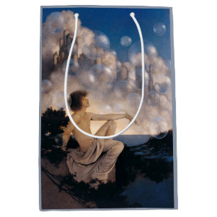 Maxfield Parrish Air Castles 1904 Vintage Fantasy  Medium Gift Bag