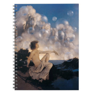 Maxfield Parrish Air Castles 1904 Vintage Fantasy  Notebook