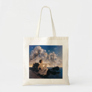 Maxfield Parrish Air Castles 1904 Vintage Fantasy  Tote Bag