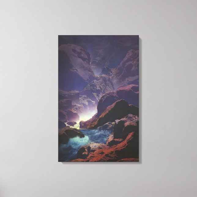 Maxfield Parrish - Moonlight Canvas Print (Front)