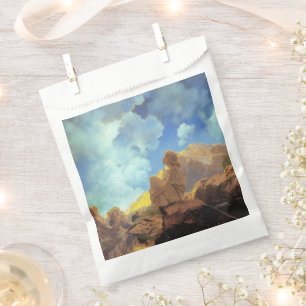 Maxfield Parrish Morning 1922 Cloud Blue Fine Art Favour Bags