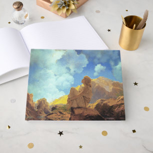 Maxfield Parrish Morning 1922 Cloud Blue Fine Art Guest Book