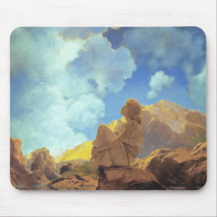 Maxfield Parrish Morning 1922 Cloud Blue Fine Art Mouse Mat