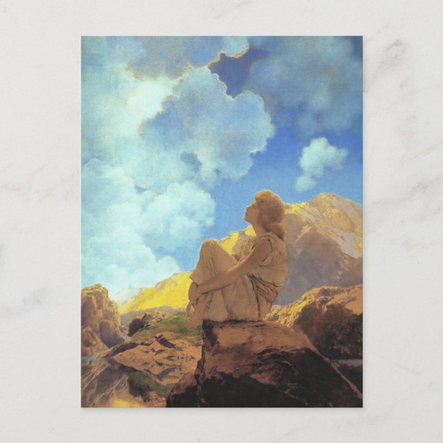 Maxfield Parrish Morning 1922 Cloud Blue Fine Art Postcard (Front)