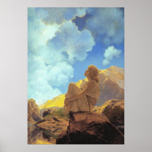 Maxfield Parrish Morning 1922 Cloud Blue Fine Art Poster