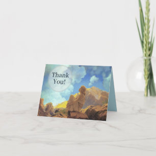 Maxfield Parrish Morning 1922 Cloud Blue Fine Art Thank You Card