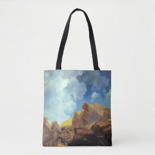 Maxfield Parrish Morning 1922 Cloud Blue Fine Art Tote Bag