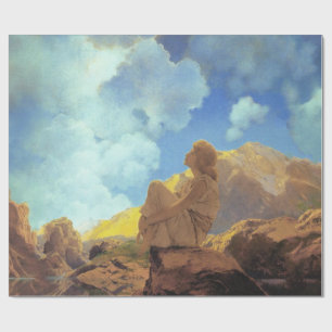 Maxfield Parrish Morning 1922 Cloud Blue Fine Art Wrapping Paper