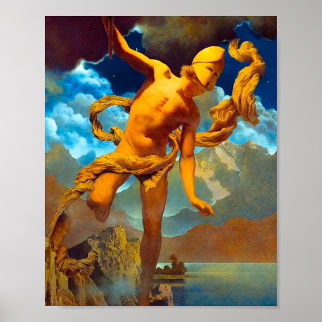 Maxfield Parrish Prometheus Poster (Front)