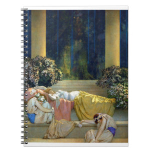 Maxfield Parrish Sleeping Beauty in the Woods Notebook