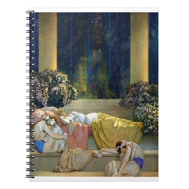 Maxfield Parrish Sleeping Beauty in the Woods Notebook (Front)