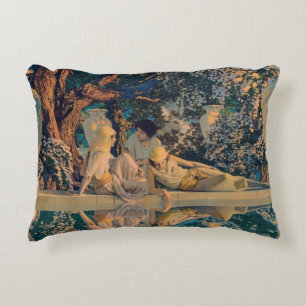 Maxfield Parrish The Garden of Allah 1918 Fine Art Decorative Cushion
