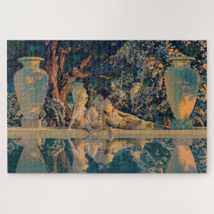 Maxfield Parrish The Garden of Allah 1918 Fine Art Jigsaw Puzzle