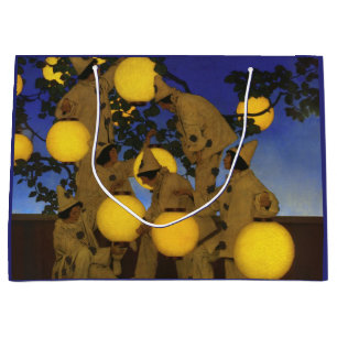 Maxfield Parrish The Lantern Bearers 1908 Vintage Large Gift Bag