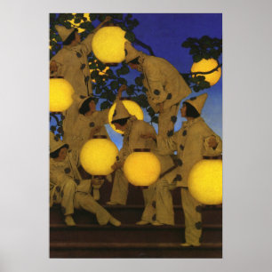 Maxfield Parrish The Lantern Bearers 1908 Vintage Poster
