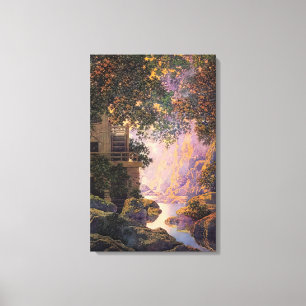Maxfield Parrish - The Old Glen Mill Large Canvas Print