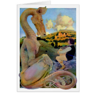 Maxfield Parrish's Conversation with a Dragon