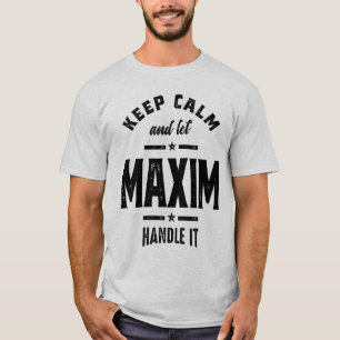 Maxim Personalised Name Birthday Gift T-Shirt