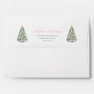 Maximal Pink And Green Chinoiserie Return Address Envelope