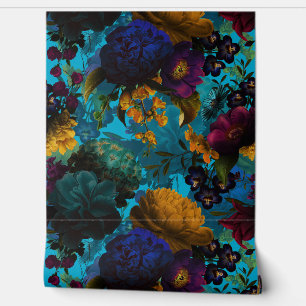 Maximalism Mystic Bold Moody Florals Wallpaper