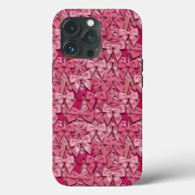 Maximalist 3D Pink Bows Coquette Pattern Case-Mate iPhone Case (Back)