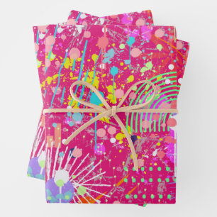 Maximalist Abstract Art: the Candy Store Wrapping Paper Sheet