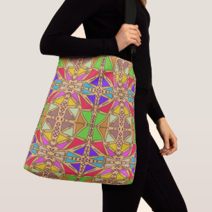 Maximalist Abstract Colourful Art Crossbody Bag