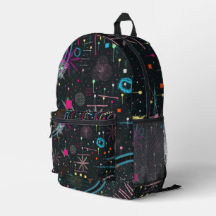 Maximalist Abstract Expression  Printed Backpack