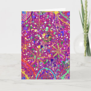 Maximalist Abstract in Bold Colour Card