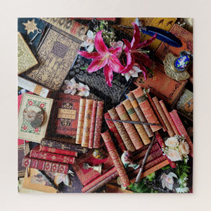 Maximalist Bibliophile Typewriter Puzzle