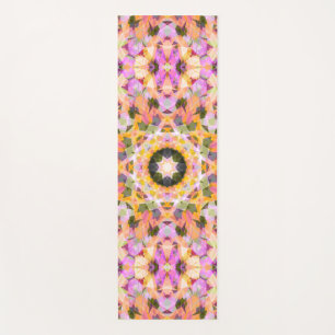 Maximalist Dopamine Decor Pretty Pink Yellow Star Yoga Mat