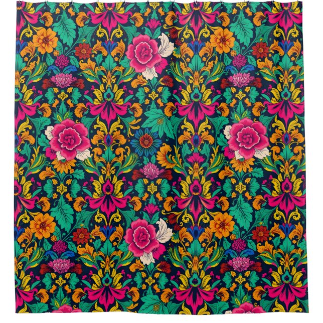 Maximalist Dreamscape Shower Curtain (Front)