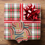Maximalist Geometric Gold Christmas Photo Tree Decoration Card<br><div class="desc">This retro,  maximalist,  kitsch,  and modern "Merry Christmas" Christmas holiday photo paper ornament card features a faux/fake gold background with geometric patterns. The reverse side features your photo. Personalise it for your needs. You can find matching products at my store.</div>