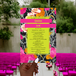 Maximalist Marbled Modern Floral Wedding