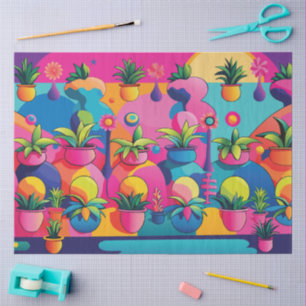Maximalist Potted Plants Tissue Paper