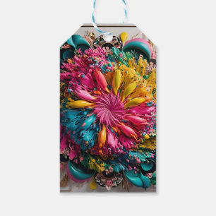 Maximalist Printable Eclectic Abstract Colourful Gift Tags