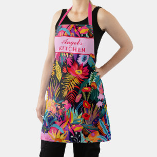 Maximalist Tropical Floral Jungle Apron