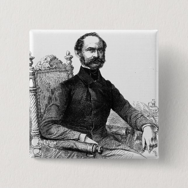 Maximilian II , King of Bavaria 15 Cm Square Badge (Front)