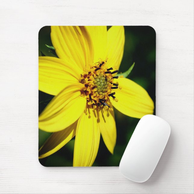 Maximilian Sunflower Flower  Mouse Mat (With Mouse)