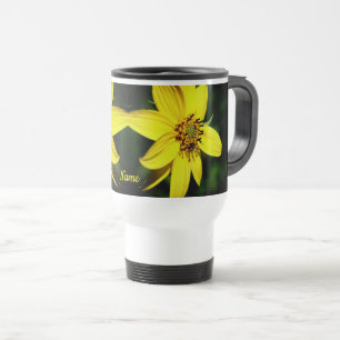Maximilian Sunflower Flower Personalised  Travel Mug