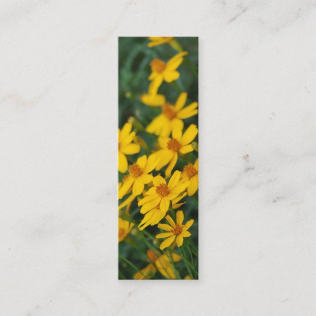 "Maximilian's Sunflower" Bookmark Mini Business Card (Front)