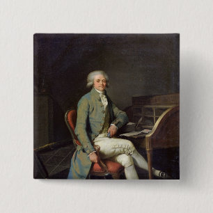 Maximilien de Robespierre 15 Cm Square Badge