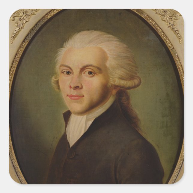 Maximilien de Robespierre  c.1793 Square Sticker (Front)