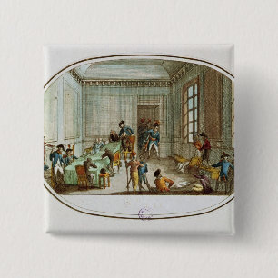 Maximilien de Robespierre  injured 15 Cm Square Badge