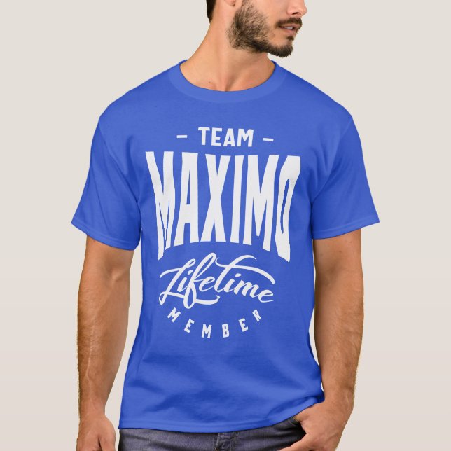 Maximo Personalised Name Birthday Gift T-Shirt (Front)