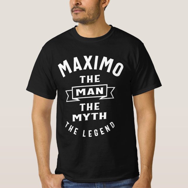 Maximo Personalised Name T-Shirt (Front)