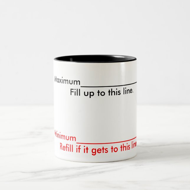 Maximum  and Minimum Two-Tone Coffee Mug (Center)