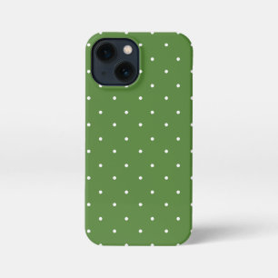 Maximum Green and white Polka Dots Phone Cases