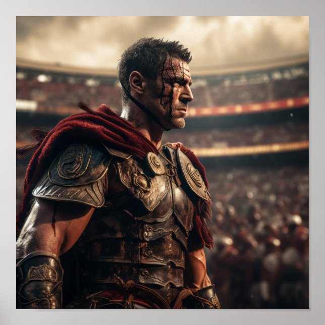 Maximus Gladiator Poster - Inspiring Roman General (Front)