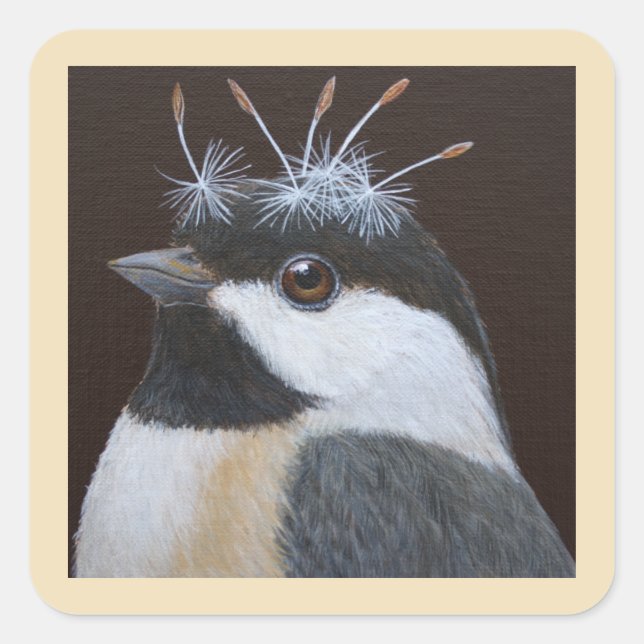 Maxine the chickadee stickers (Front)